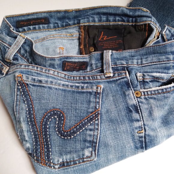 Citizens Of Humanity Denim - Citizens of Humanity by Jerome Dahan  ricrac#108 Low Waist Bootcut Stretch Sz28